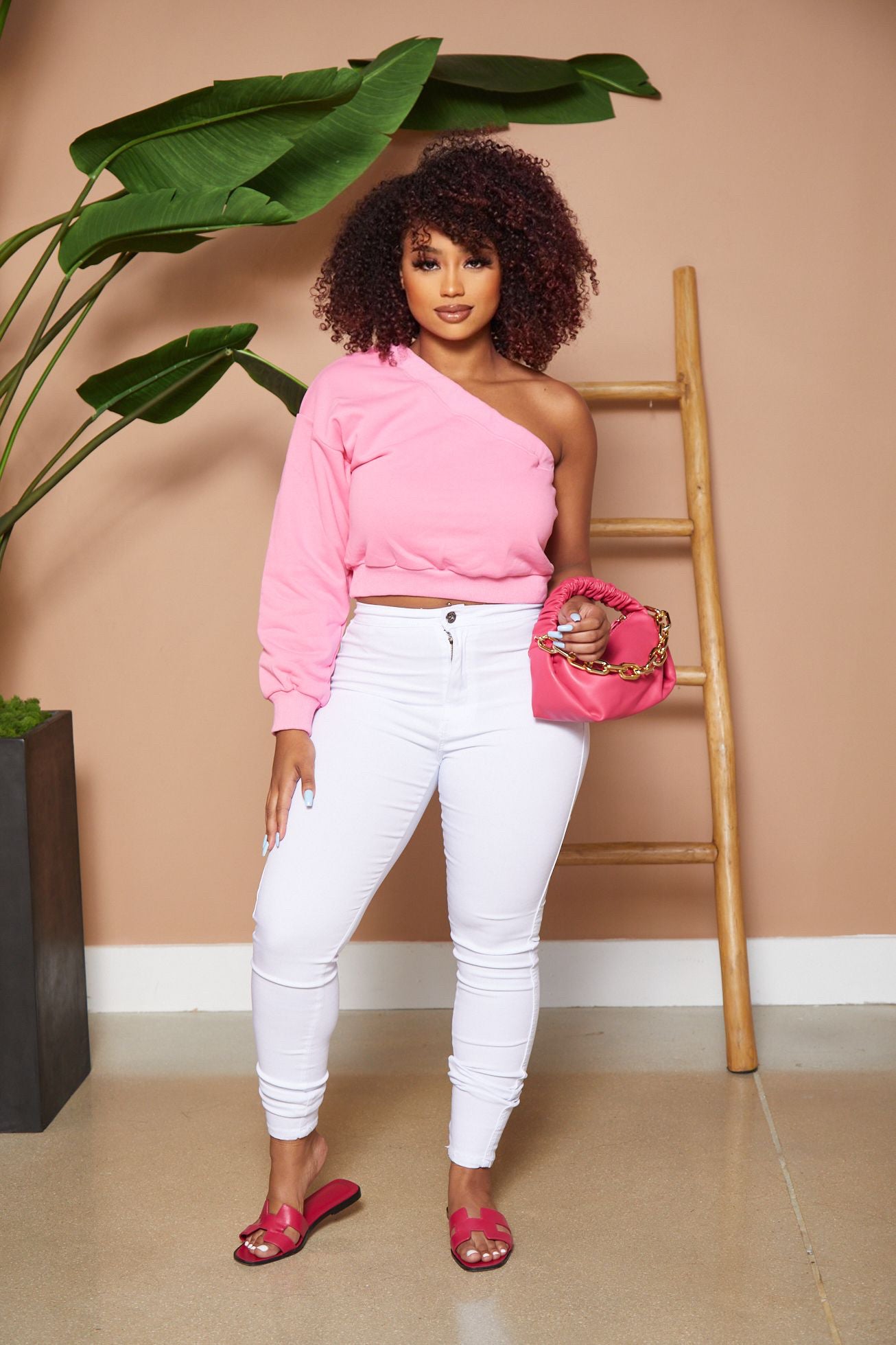 The “One Sleeve” Pink Top