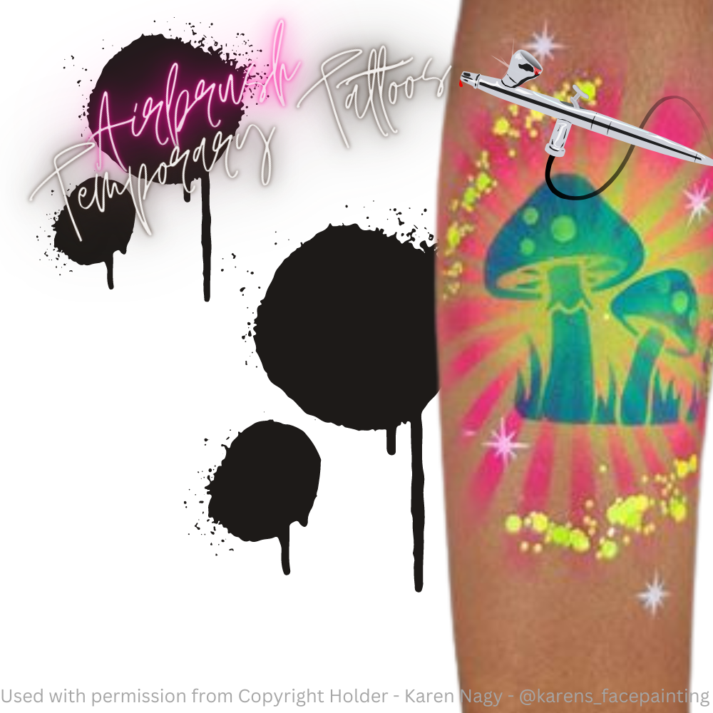 Temporary Airbrush Tattoo  One Click Events