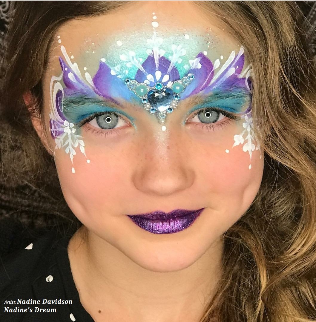 face painting princess butterfly