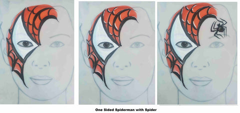 Spider Man Step by Step - Face paint artist Anna Wilinski