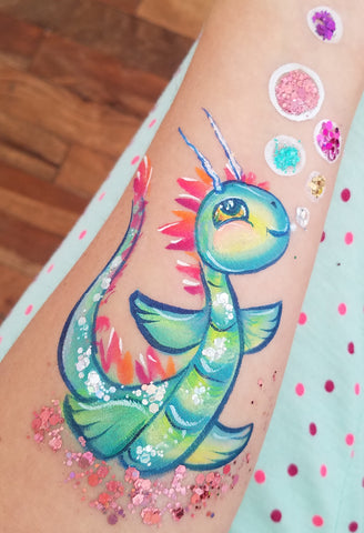 Cute Dragon Face and Body Art