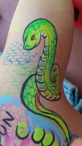 snake arm art face painting anna wilinski