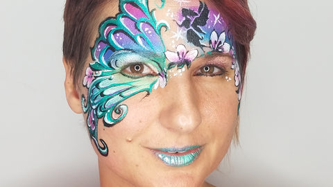 Anna Wilinski Face Paint Butterfly Idea