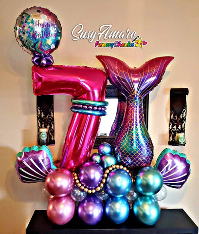 Susy Amaro Mermaid Balloon creation