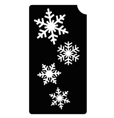 snowflake stencils - Jest Paint - Face Paint Store