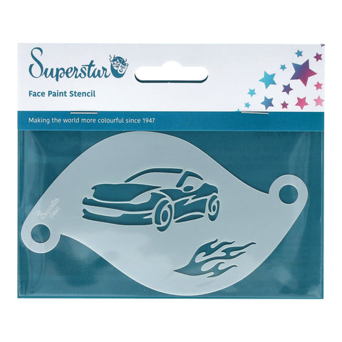 Superstar  | Face Painting Stencil - Sports  Car w/ Flames 77062 - Shop at Jest Paint Store -  In Packaging