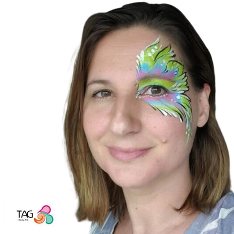 TAG Body Art Butterfly using Angel Rainbow Cake