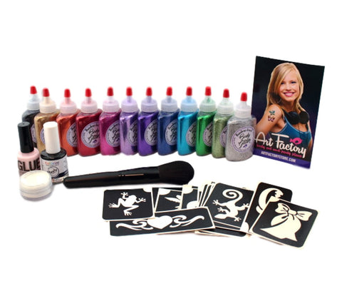 art factory glitter tattoo kit