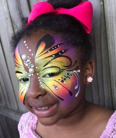 easy face painting for kids butterflies