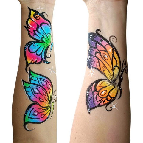 Arm painting Butterflies by Anna Wilinski