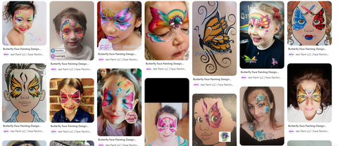 Easy Butterfly Face Paint Guide & Ideas — Jest Paint - Face Paint Store