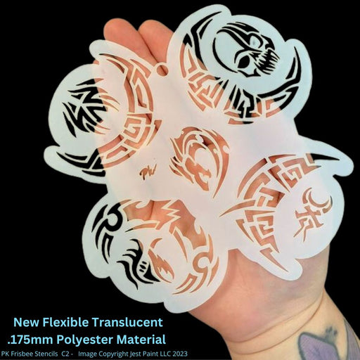 PK  FRISBEE Face Painting Stencil - NEW Mylar - Mermaids and Unicorns —  Jest Paint - Face Paint Store
