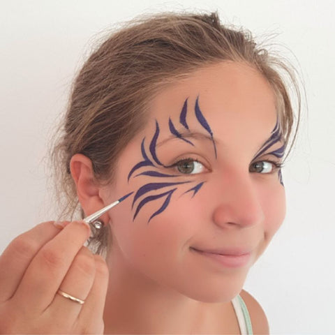 Tiger Stripes Face Painting