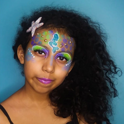 Vanessa Cervantes Mermaid Makeup face paint idea