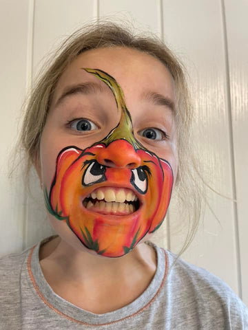 Crazy Cheeks facepainting PUMPKIN MOUTH