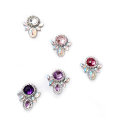 Dazzle Bling Gem Clusters | Pink & Purple Mix (5 Pieces)