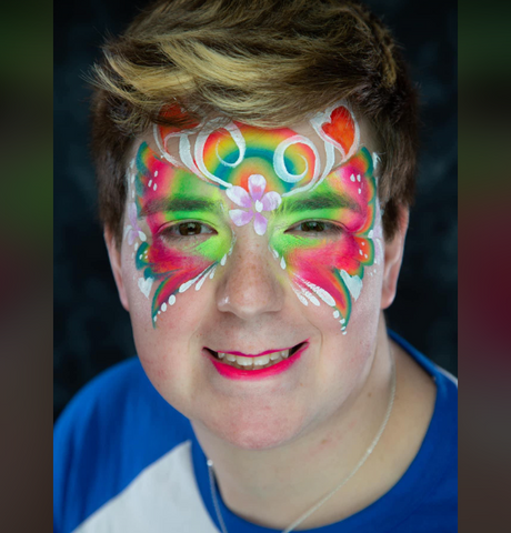 Rainbow Face Painting for Kids