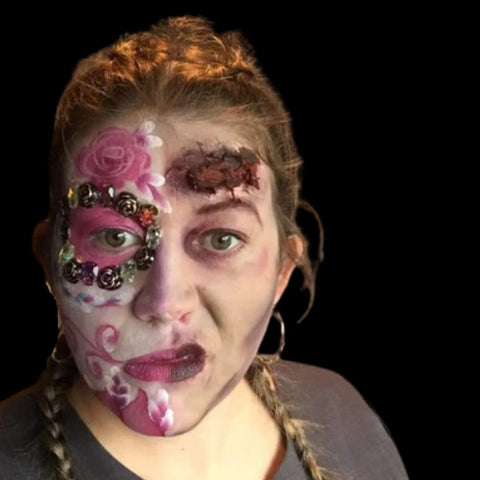 Fantabulous Faces Durham Rachael Mangles sugar skull zombie
