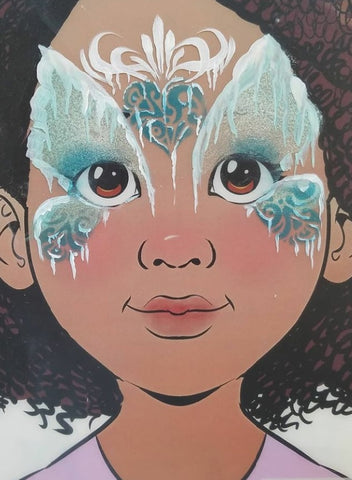 Anna Wilinski Frozen Butterfly Face Paint Eye Mask Design Carnaval