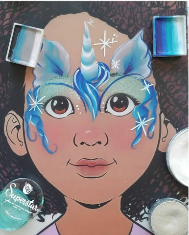 easy unicorn face paint