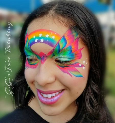 Gio Guzman Butterfly Face painting design