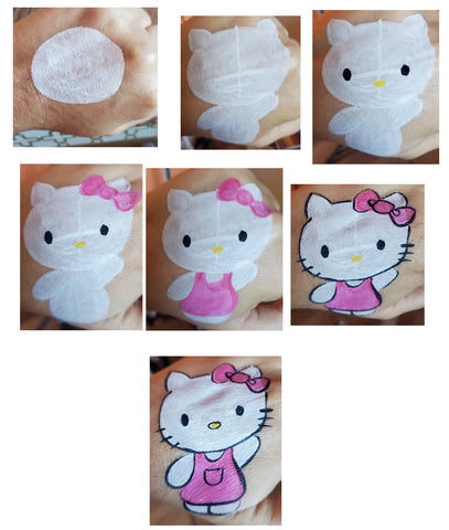 How to paint Hello Kitty Fan Art