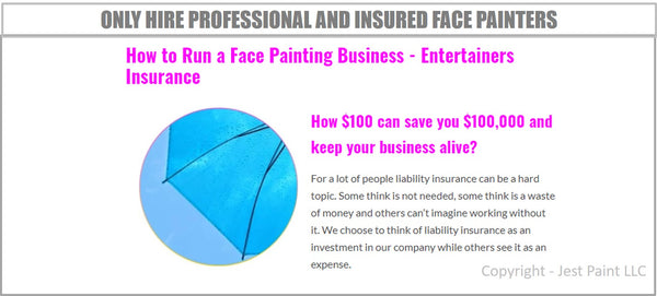 hire insured face painters