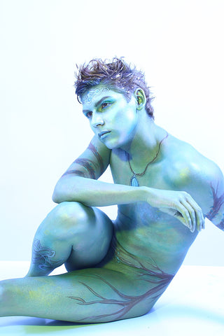 Simple Body Paint Ideas: Elf