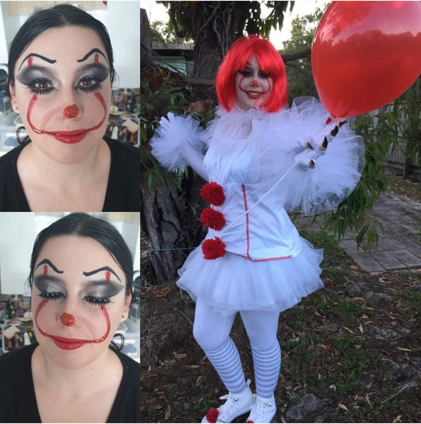 Katie Leonard pennywise face painting designs makeup