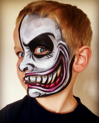 Shawna D. Make-up: Scary Halloween face painting ideas for boys