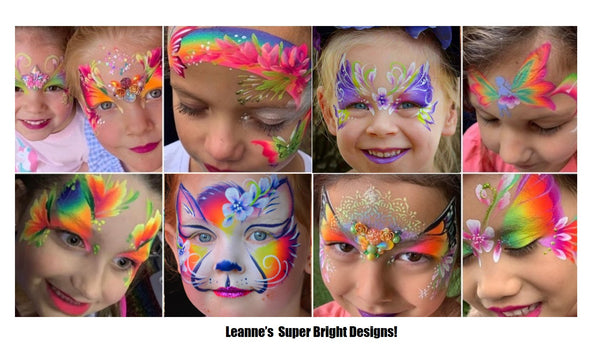 Leannes Designs face painting fusion body art