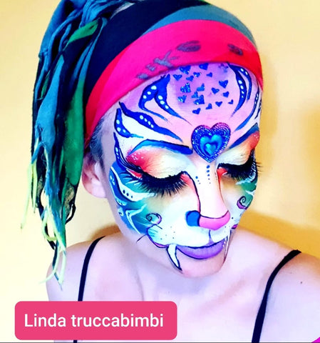 Linda Zafaro Face Painting - Wild cat