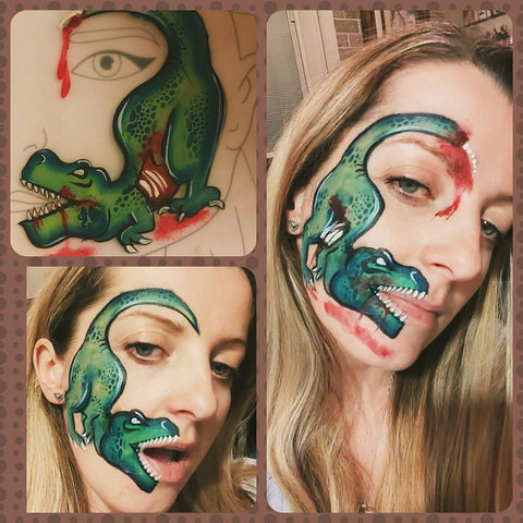 Lubica Kmetova T - REX Face Painting