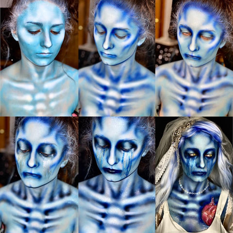 Mandy Gibson Dead Bride Face and Body Paint