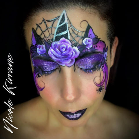 Nicole Ray Kirrane witch unicorn face paint