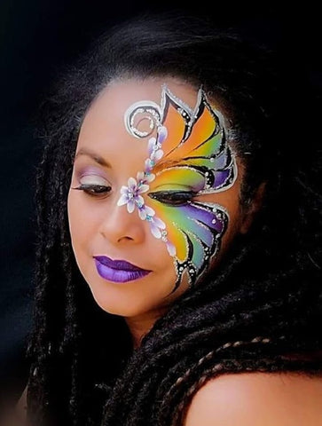 Nury Matarrita Vargas butterfly face painting