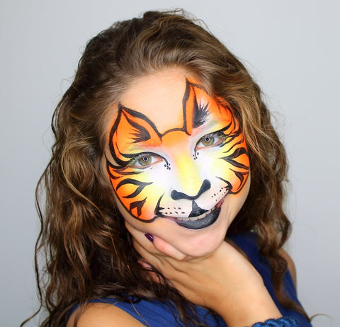 Tiger Makeup Face paint by Anna Wilinski Fusion Body Art