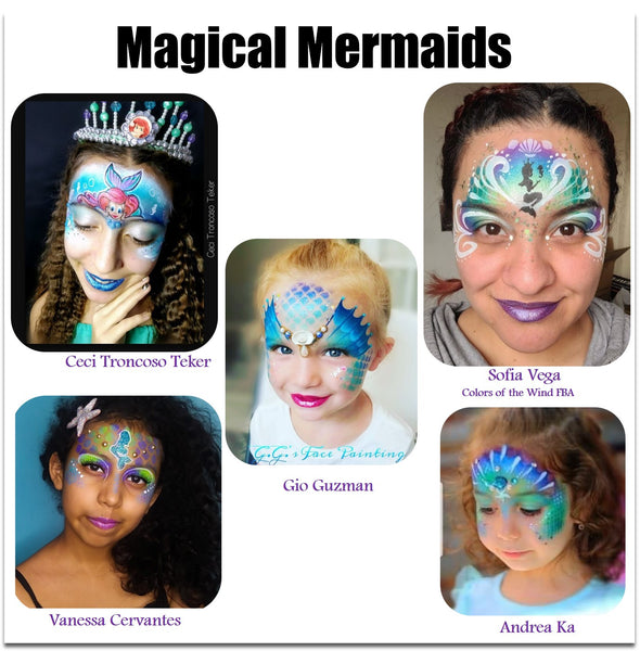 Mermaid Face Painting Halloween