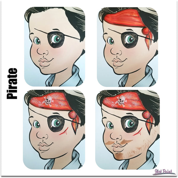 face paint step by step tutorial face paint  pirate