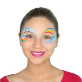 rainbow face paint idea