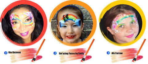 Rainbow Face Paint Ideas