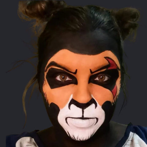 Raven Perger- Sunshine Expressions By Ray - Scar face paint from the Lion King