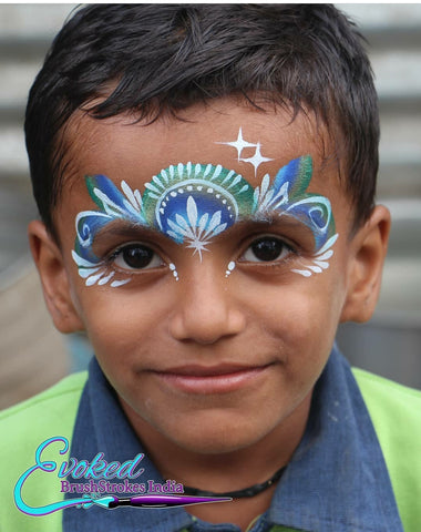 boy crown face paint