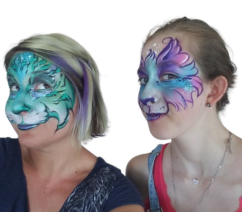 Anna Wilinski's Shimmery Face Paint Cats