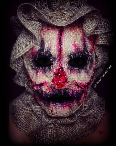 Sophia Vega Halloween Bloody Scare crown face paint 2020.jpg