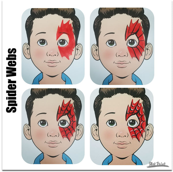 face paint step by step tutorial face paint spider man web