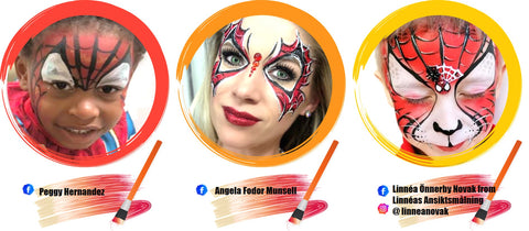 Spiderman Face Paint Ideas