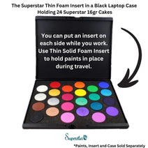 Superstar Face Paint | THIN BACKLESS -  Empty Foam Insert for 16gr Cakes - 24 spots Nav Image 3