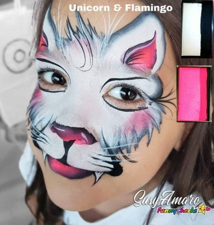 Susy Amaro face paint cat design EZ strokes