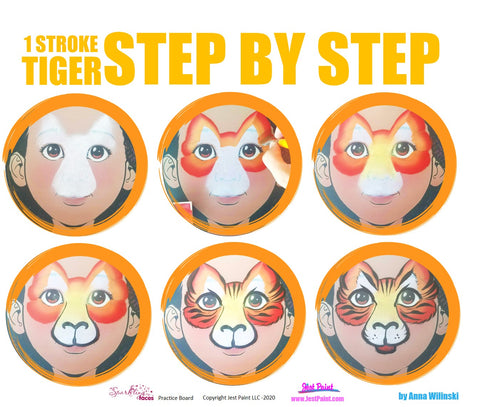 easy tiger face painting designs